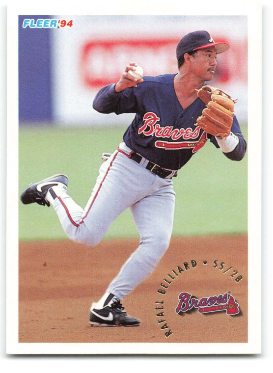 1994 Fleer #352 Rafael Belliard VG Atlanta Braves 