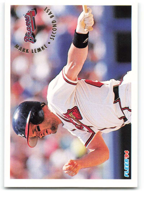 1994 Fleer #363 Mark Lemke VG Atlanta Braves 