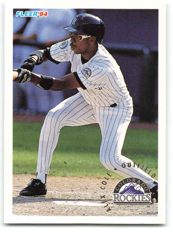 1994 Fleer #439 Alex Cole VG Colorado Rockies 