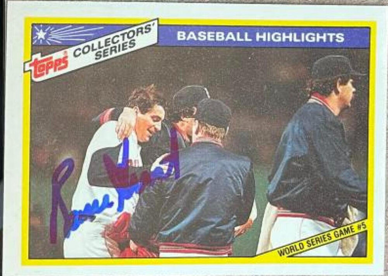 Bruce Hurst Autographed 1987 Topps Woolworth Baseball Highlights #28