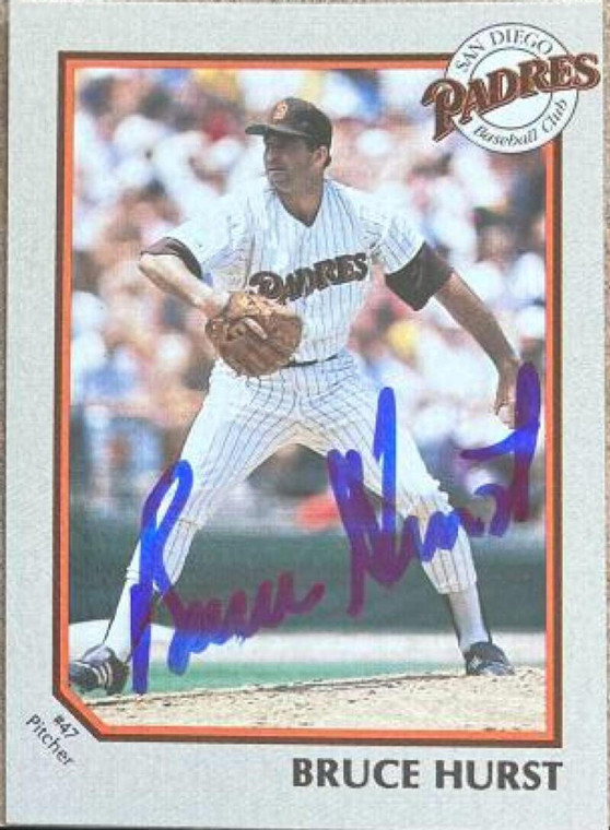 Bruce Hurst Autographed 1990 Coca Cola San Diego Padres #NNO