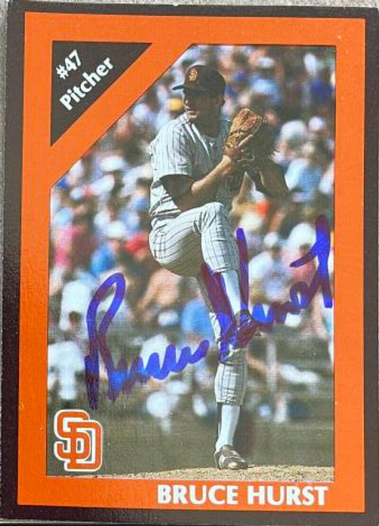 Bruce Hurst Autographed 1989 Coca Cola San Diego Padres Junior Club #NNO