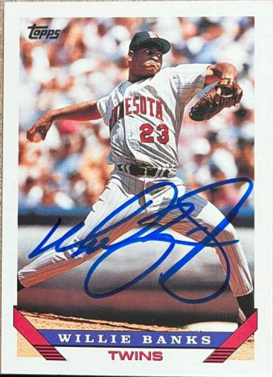 Willie Banks Autographed 1993 Topps #226