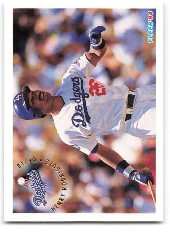 1994 Fleer #522 Henry Rodriguez VG Los Angeles Dodgers 