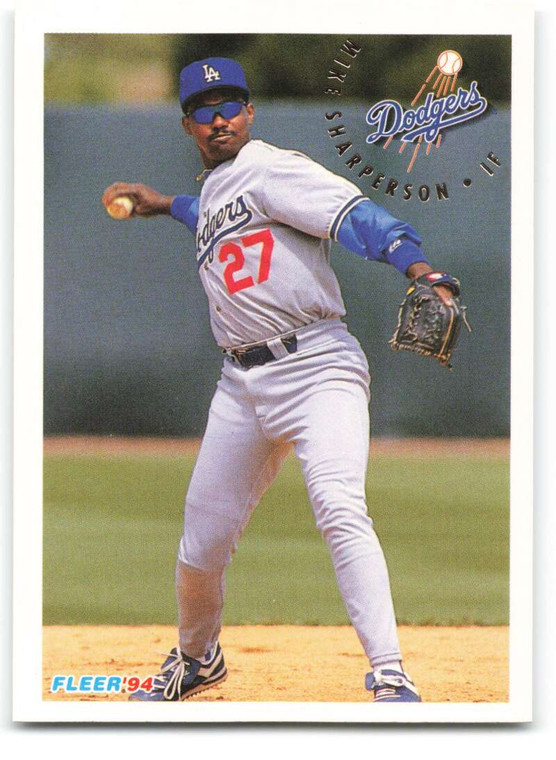 1994 Fleer #523 Mike Sharperson VG Los Angeles Dodgers 