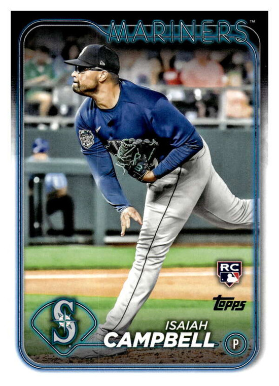 2024 Topps #58 Isaiah Campbell NM-MT RC Rookie Seattle Mariners 