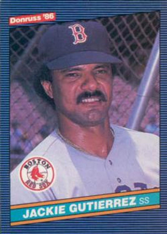 1986 Donruss #335 Jackie Gutierrez NM-MT Boston Red Sox 