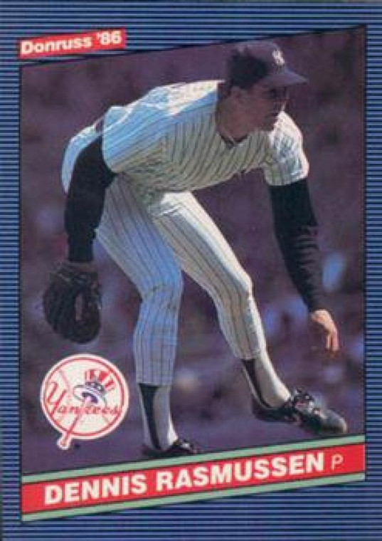 1986 Donruss #336 Dennis Rasmussen NM-MT New York Yankees 