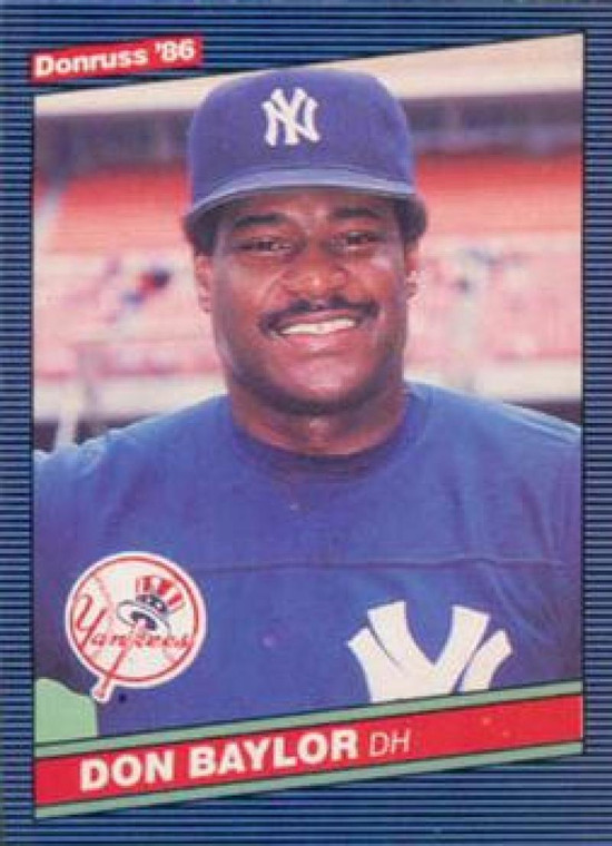 1986 Donruss #347 Don Baylor NM-MT New York Yankees 
