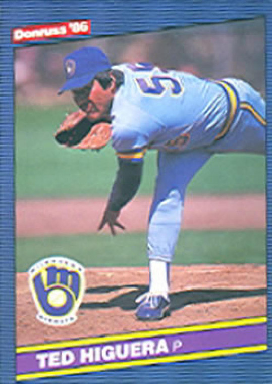 1986 Donruss #351 Teddy Higuera NM-MT RC Rookie Milwaukee Brewers 