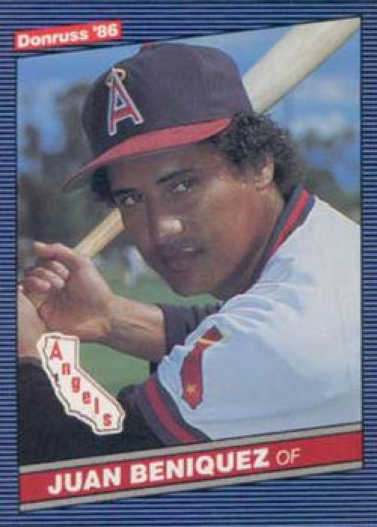 1986 Donruss #352 Juan Beniquez NM-MT California Angels 