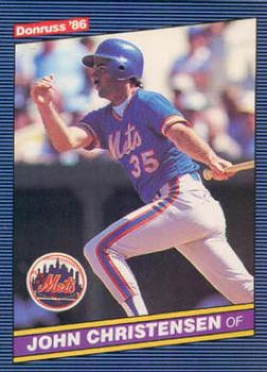 1986 Donruss #360 John Christensen NM-MT RC Rookie New York Mets 
