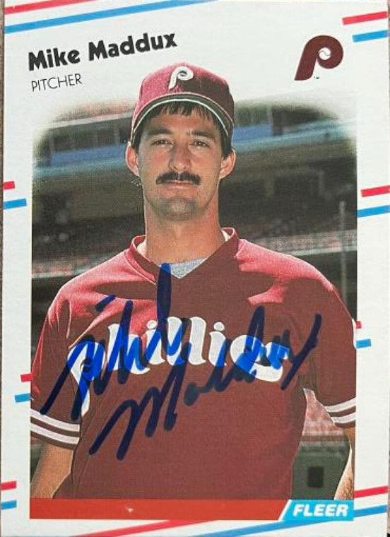 Mike Maddux Autographed 1988 Fleer #309