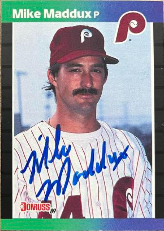 Mike Maddux Autographed 1989 Donruss #487