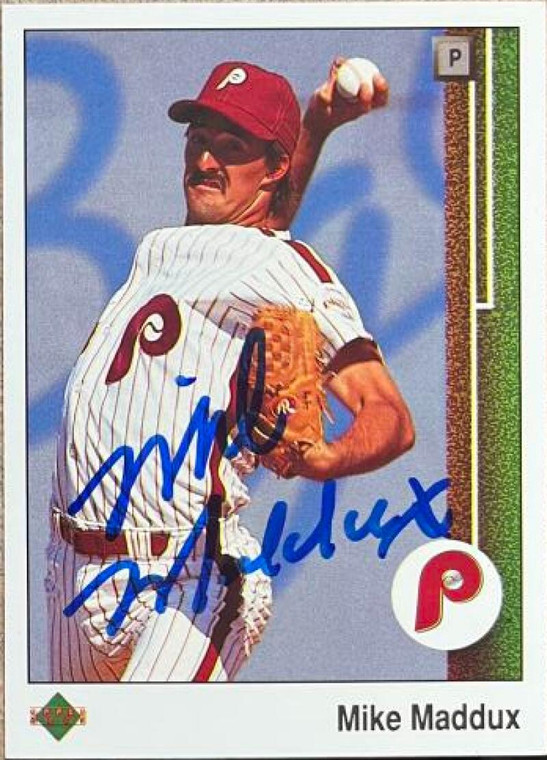 Mike Maddux Autographed 1989 Upper Deck #338