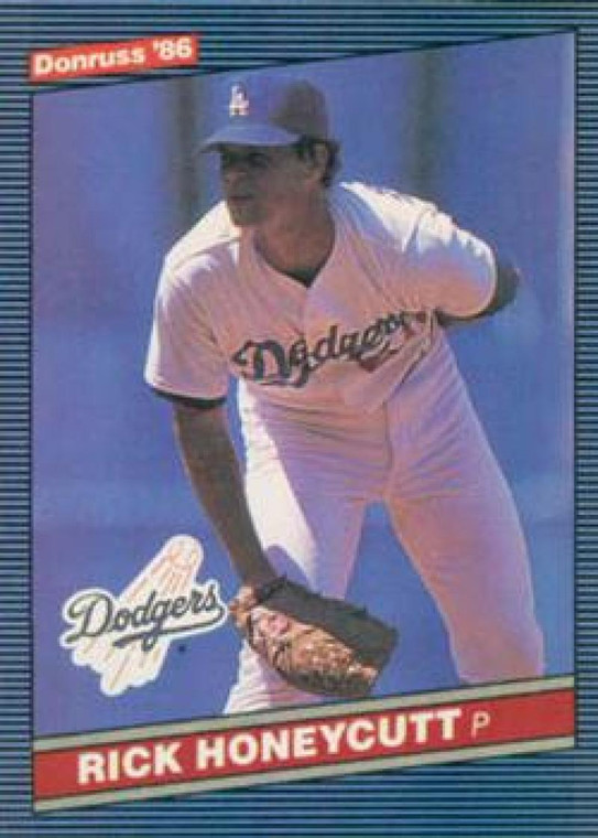 1986 Donruss #372 Rick Honeycutt NM-MT Los Angeles Dodgers 