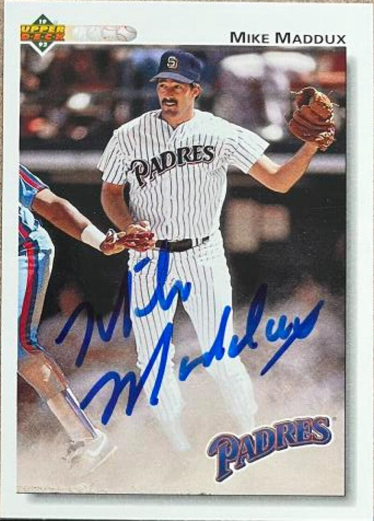 Mike Maddux Autographed 1992 Upper Deck #330