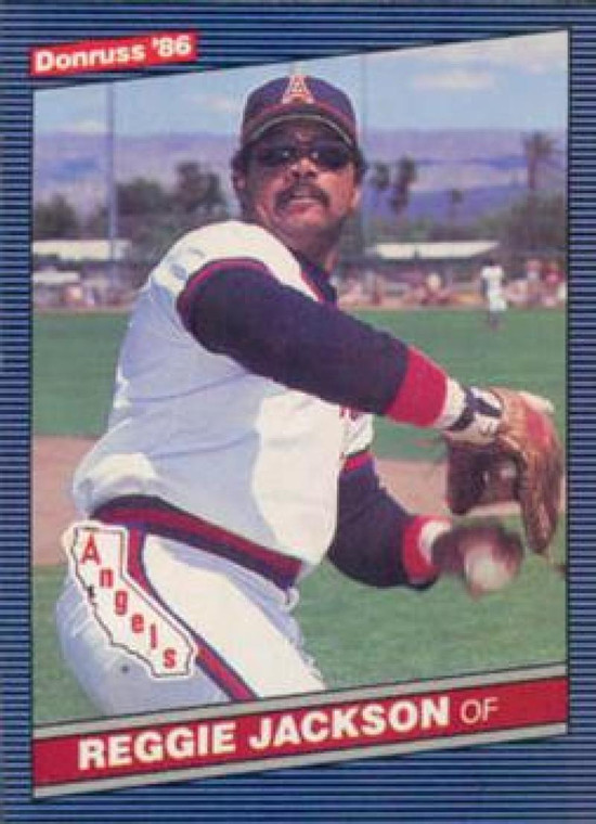 1986 Donruss #377 Reggie Jackson NM-MT California Angels 