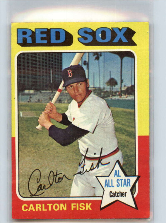 1975 Topps #80 Carlton Fisk VG Boston Red Sox 