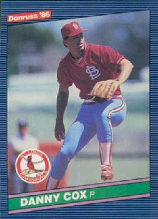 1986 Donruss #382 Danny Cox NM-MT St. Louis Cardinals 