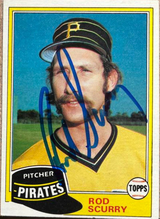Rod Scurry Autographed 1981 Topps #194