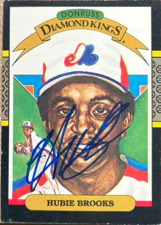 Hubie Brooks Autographed 1987 Donruss #17 Diamond Kings