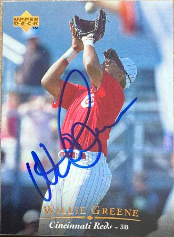 Willie Greene Autographed 1995 Upper Deck #168