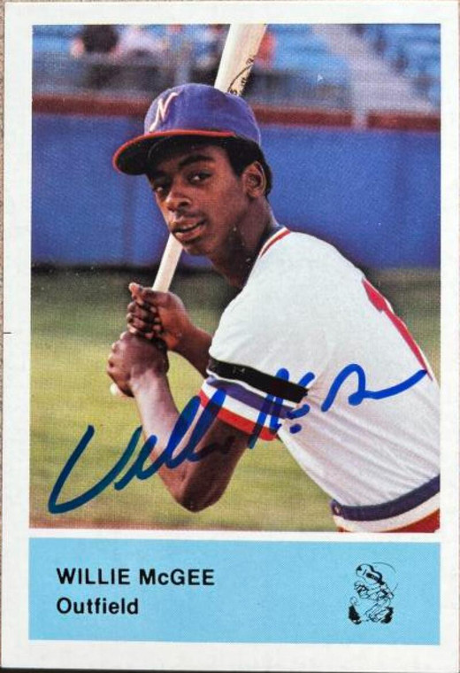 Willie McGee Autographed 1980 Nashville Sounds #NNO