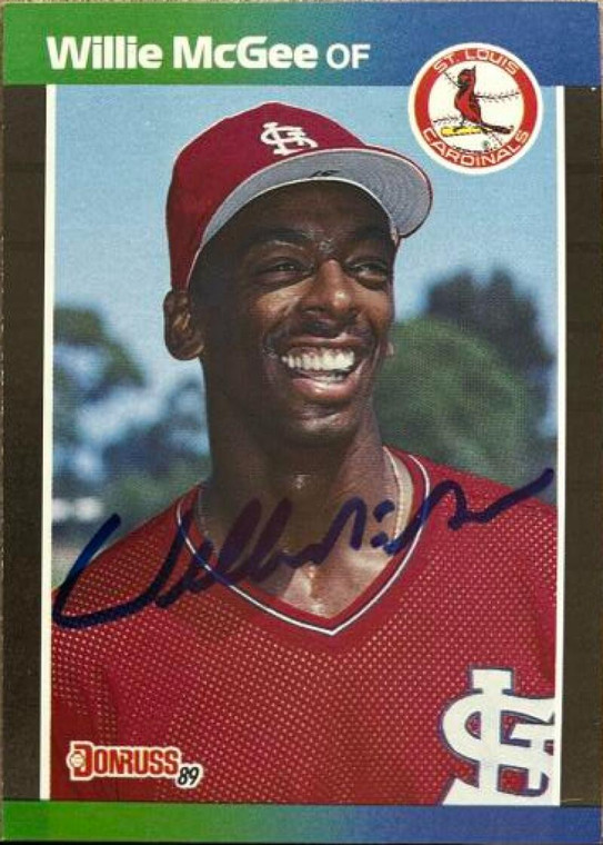 Willie McGee Autographed 1989 Donruss #161