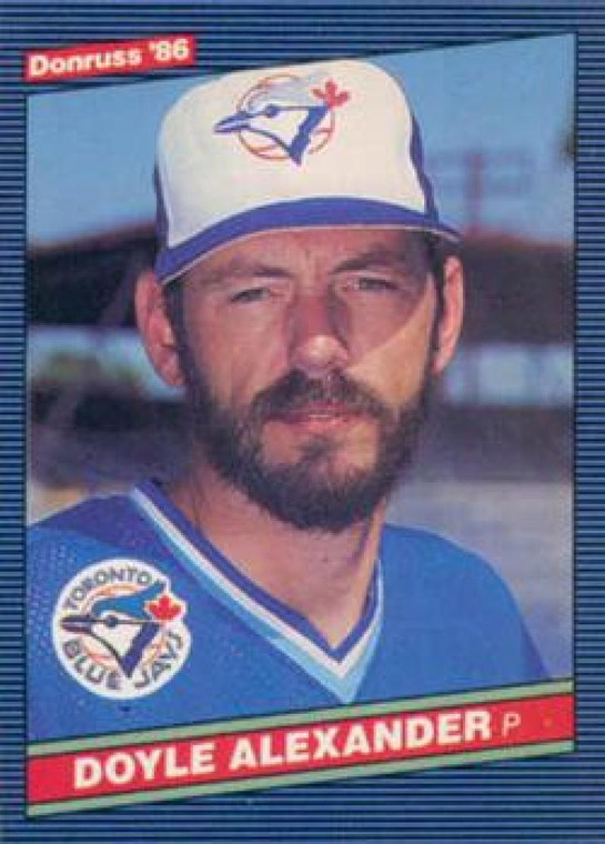 1986 Donruss #390 Doyle Alexander NM-MT Toronto Blue Jays 