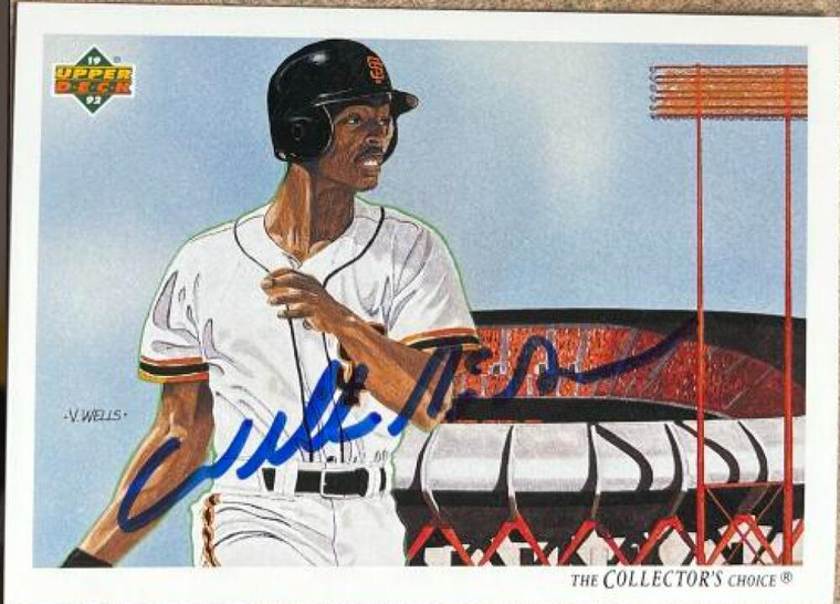 Willie McGee Autographed 1992 Upper Deck #34