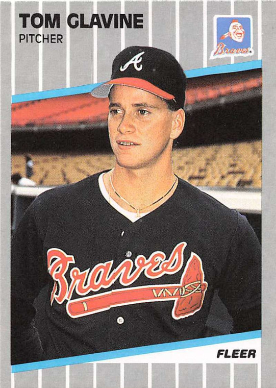 1989 Fleer #591 Tom Glavine VG Atlanta Braves 