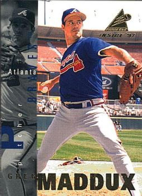 1997 Pinnacle Inside #16 Greg Maddux NM-MT Atlanta Braves 