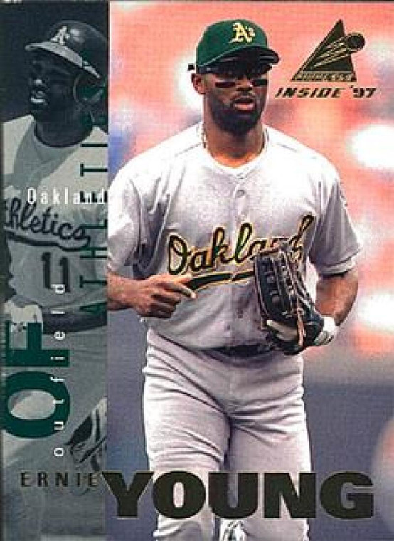 1997 Pinnacle Inside #33 Ernie Young NM-MT Oakland Athletics 