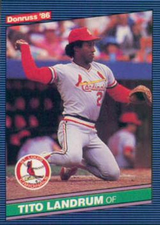 1986 Donruss #425 Tito Landrum NM-MT St. Louis Cardinals 