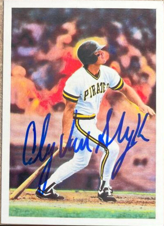 SOLD 150588 Andy Van Slyke Autographed 1989 Score Scoremasters #38