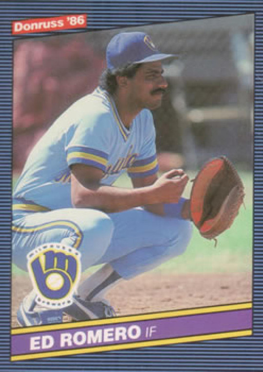 1986 Donruss #455 Ed Romero NM-MT Milwaukee Brewers 