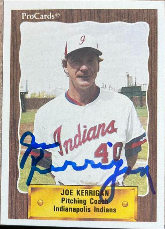 Joe Kerrigan Autographed 1990 ProCards #309