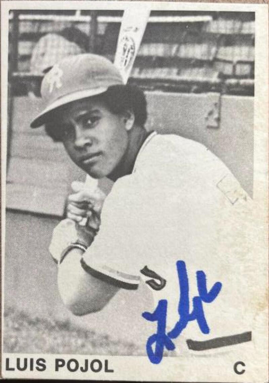 Luis Pujols Autographed 1974 TCMA Cedar Rapids Astros #11 UER Spelled Pujol