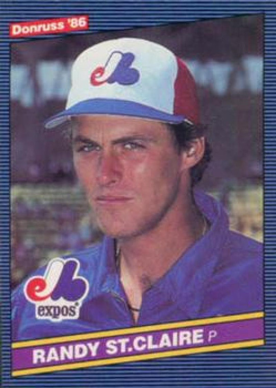 1986 Donruss #463 Randy St. Claire NM-MT Montreal Expos 