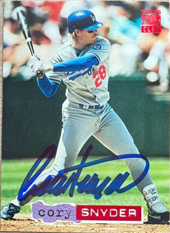 Cory Snyder Autographed 1994 Stadium Club #463