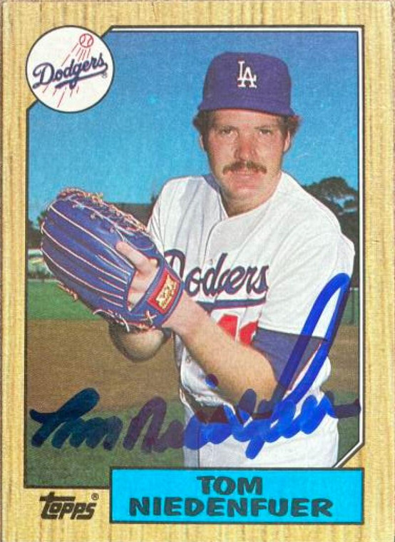 Tom Niedenfuer Autographed 1987 Topps #538