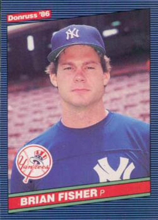 1986 Donruss #492 Brian Fisher NM-MT RC Rookie New York Yankees 