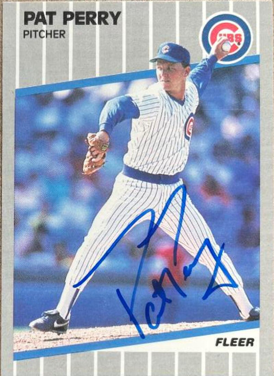 Pat Perry Autographed 1989 Fleer #435