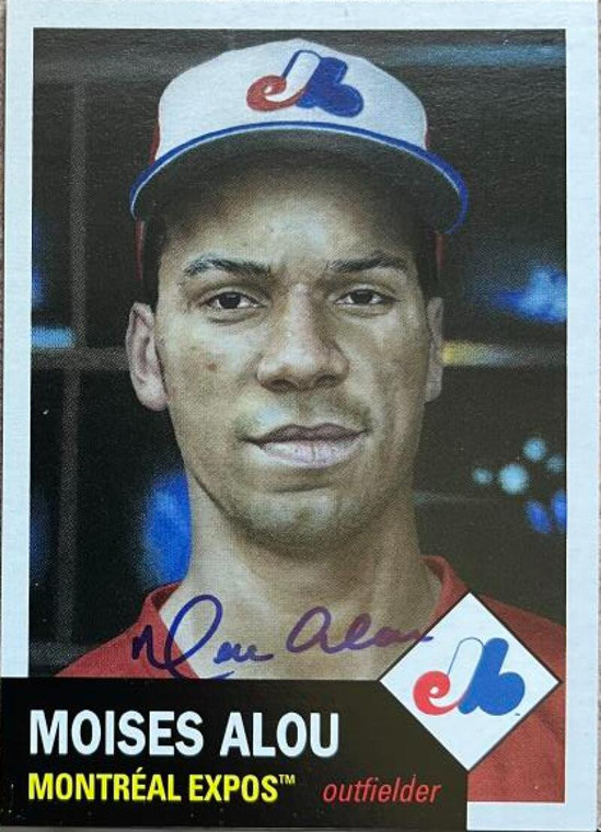 Moises Alou Autographed 2023 Topps Living #640 PR1439 Montreal Expos Card 