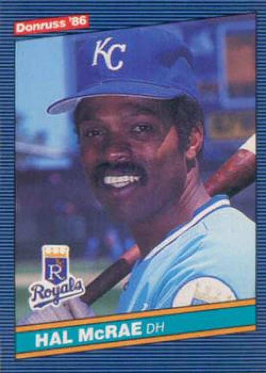 1986 Donruss #521 Hal McRae NM-MT Kansas City Royals 