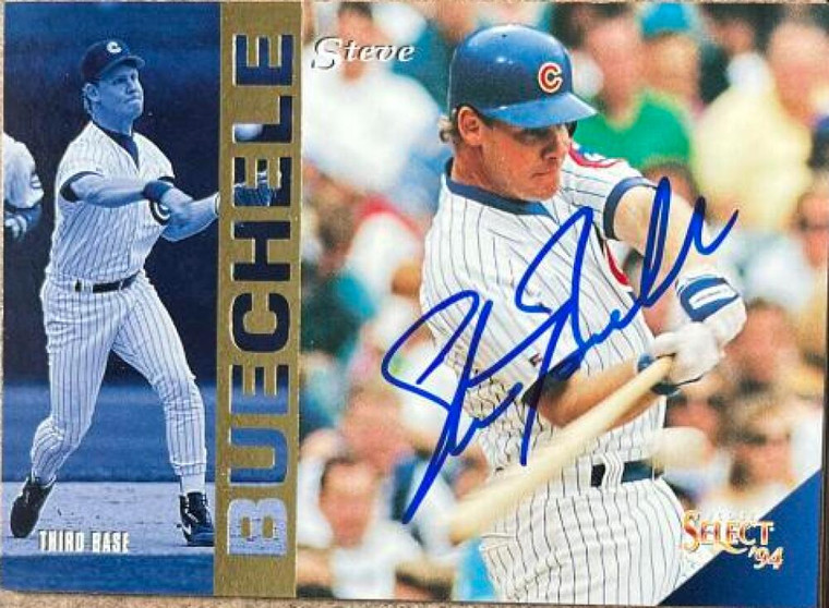 Steve Buechele Autographed 1994 Score Select #166