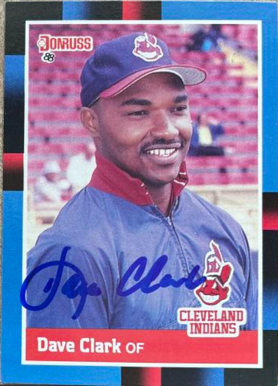 Dave Clark Autographed 1988 Donruss #473