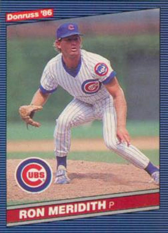 1986 Donruss #533 Ron Meridith NM-MT RC Rookie Chicago Cubs 