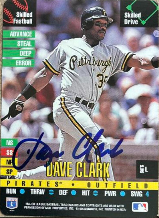 Dave Clark Autographed 1995 Donruss Top of the Order #NNO